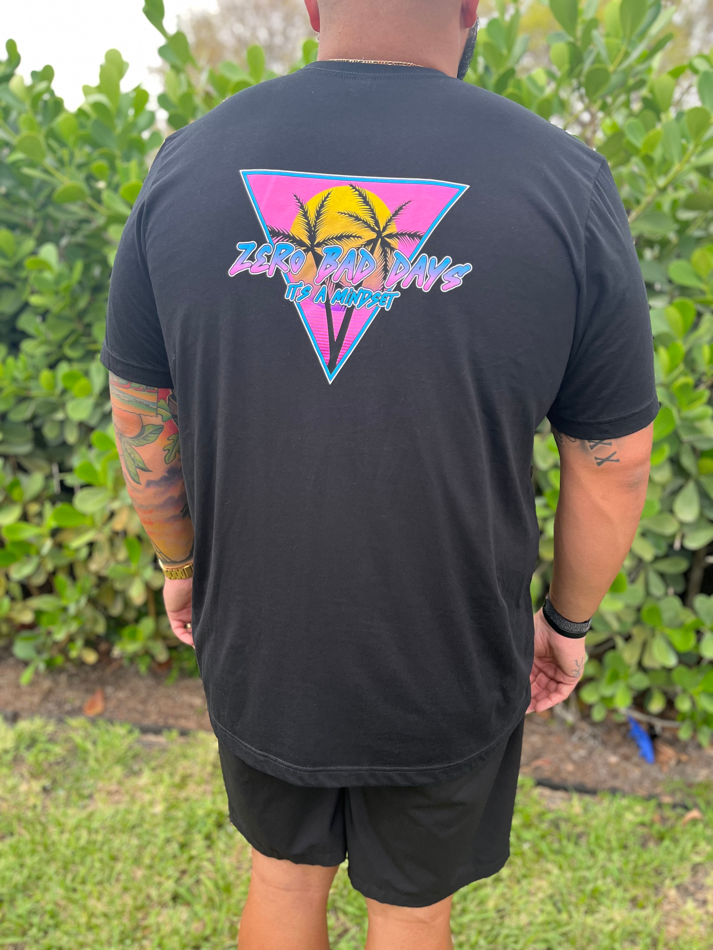 Miami Vice 80s Retro Logo Black T-Shirt